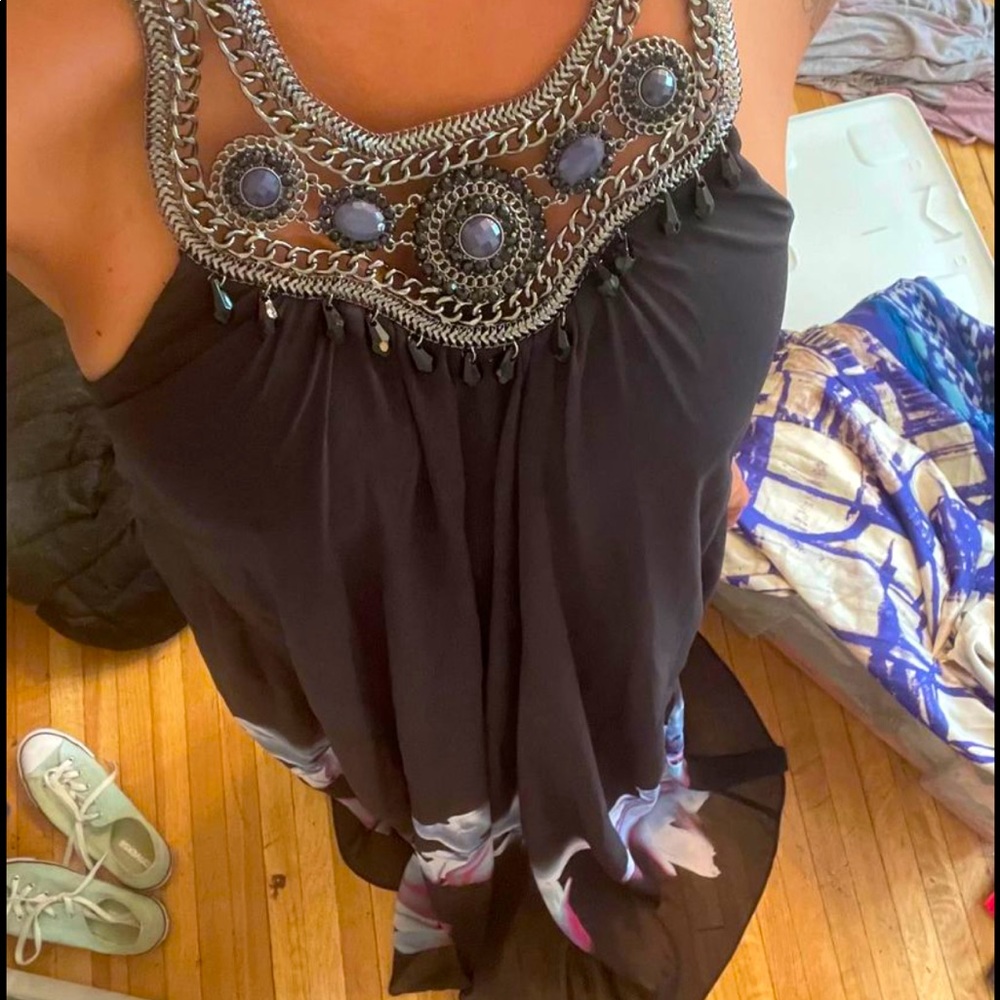 Bebe Gown/Dress with attached jewelled collar 🤍